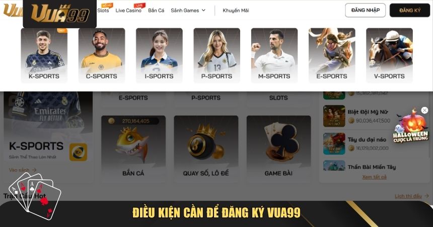 Hướng Dẫn Đăng Ký VUA99 – Bắt Đầu Hành Trình Cá Cược Đẳng Cấp Chỉ Trong 1 Phút 1 Điều kiện cần để đăng ký VUA99